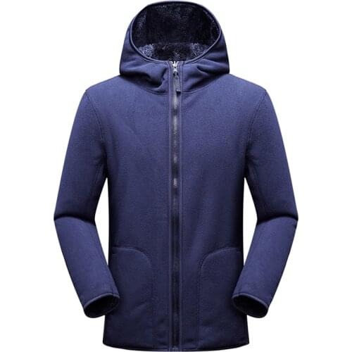 Winter Jacket Men Outwear Thick Warm Coral Fleece Reversible Jackets Parkas Coat Male Streetwear Harajuku Techwear Men Clothing