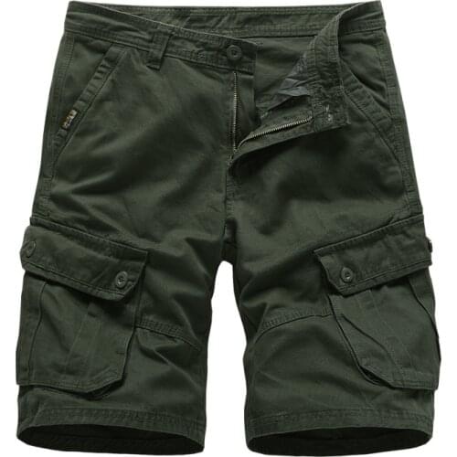 Mens Cargo Shorts 2020 Brand New Army Military Tactical Shorts Men Cotton Loose Work Casual Short Pants Drop Shipping