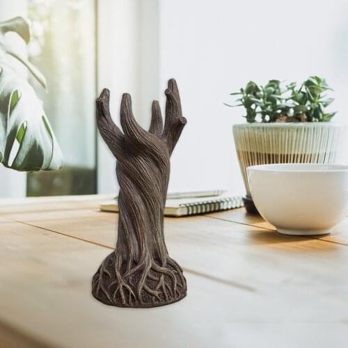 Novelty Tree Stump Statue Vase Flower Arrangement Pot Container Home Decor