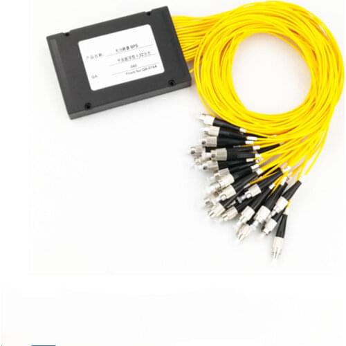 Hot Sale 2pcs/lot GPON EPON 2.0mm 1M Fiber Length 1x4 ABS Box 1*4 SC/UPC Fiber Optical PLC Splitter