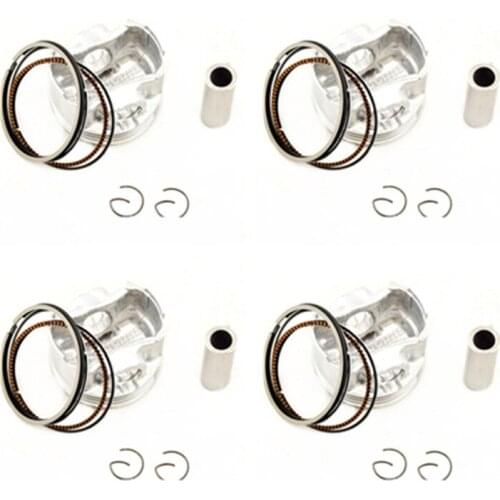 4 Sets Pistons STD 25 50 Cylinder Bore Size 55mm 55.25mm 55.50mm Piston Ring For Honda CB400 VTEC CB-1 CB400SF NC31 NC36