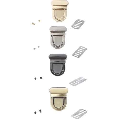 Durable Buckle Twist Lock Hardware For Bag Shape Handbag DIY Turn Lock Bag Clasp