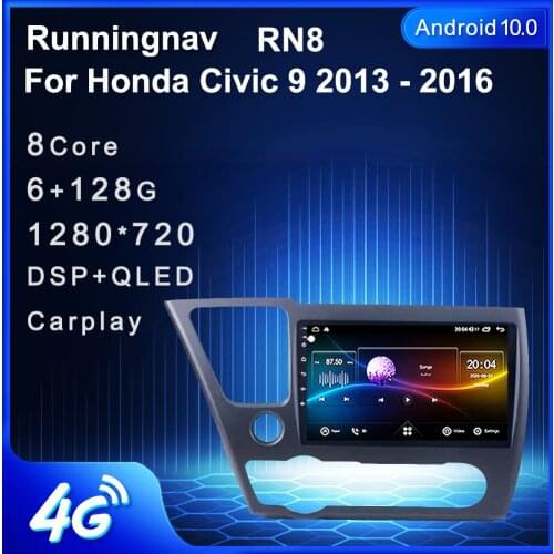 Runningnav For Honda Civic 9 2013 - 2016 Android Car Radio Multimedia Video Player Navigation GPS