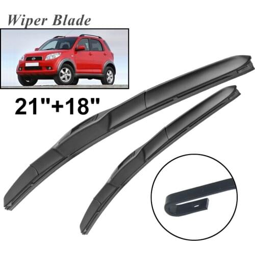 Okowiper RHD & LHD Front Wiper Blades For Daihatsu Terios 2006 - 2017 Windshield Windscreen Front Window 21"+18"