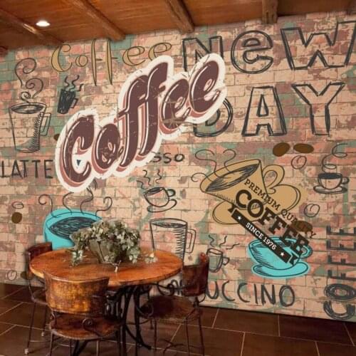 Dropship Colomac Vintage Wallpaper Retro Nostalgic Cafe Restaurant Kitchen Wallpaper Photo Wallpaper Living Room Papel Tapiz