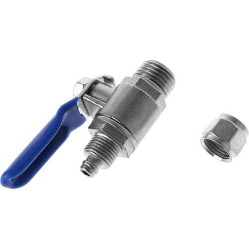 Water Purifier Reverse Osmosis Tee Inlet Ball Valve Set 1/2" BSP To 1/4" Tube