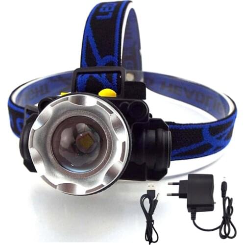 High power XPE T6 Led Headlamp headlight frontal head Flashlight rechargeable Lamp torch light Night linterna camping fishingR1