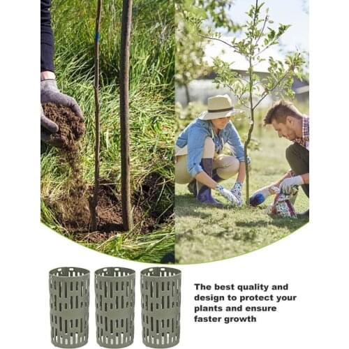 Plant and Tree Trunk Protectors Cover Weather-Proof Plastic Guard Adjustable Durable Resizable For Planting Tool HFing