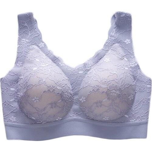 Women Wireless Sleep Bra Underwear 3D Seamless Bra Thick Lace Push-up Bra Vest No Steel Ring Sports Bras Underwear