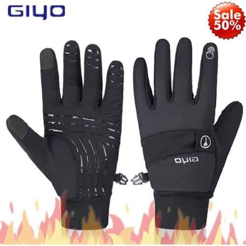 GIYO Winter Sports Gloves Men Women Cycling Bicycle Gloves Full Long Finger Road MTB Bike Gloves Ski Motorcycle Driving Gloves