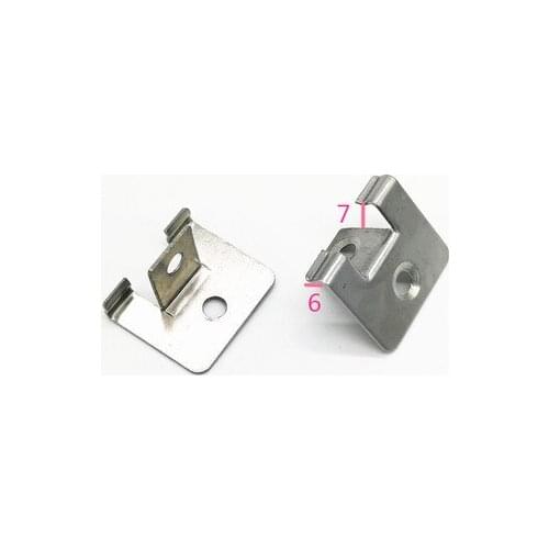 100Pcs 304 Stainless Steel Grooved WPC Flooring Composite Decking Starter Clip Deck Fastener