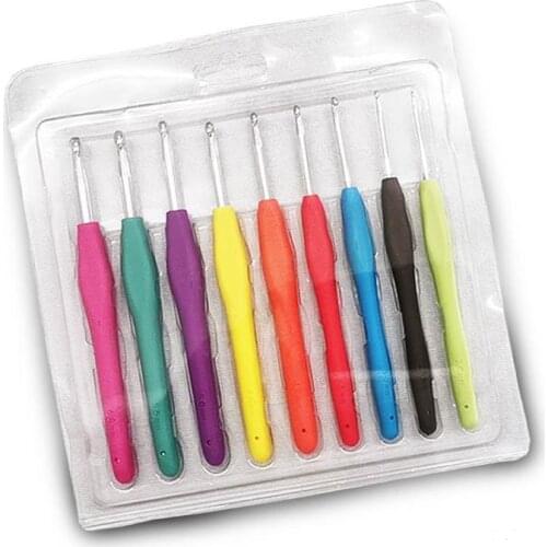 50set 9/14pcs Crochet Hook Set With Yarn Knitting Needles Sewing Tools Set Knit Gauge Scissors Stitch Holder Hook For Knitting