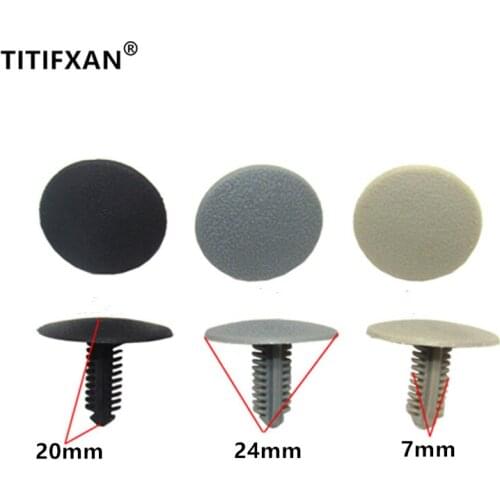 90PCS Car Engine nacelle cover trunk luggage lid lined roof rivets plastic fastener clip for CHANGAN Toyota