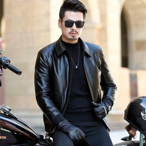 Faux Fashion Men Winter Warm Bomber Jackets Thicken Wool Lining PU Leather Basic Coat Black Brown Outerwear Plus Size
