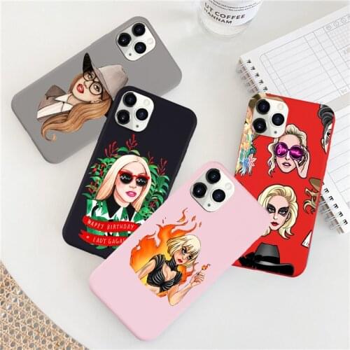 JAMULAR Lady Gaga Chromatica Phone Case For iPhone X XS MAX 7 11 Pro XR SE 2020 8 6s Plus Candy Color Soft Silicone Cover Fundas