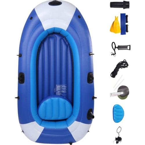 Inflatable Boat 3 Person Thickening PVC Inflatable Kayak Fishing Boats Anti-wear Blow Up Drifting Boat Drifting Diving Boats