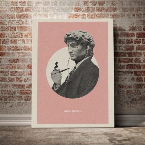 Wall Art Home Decor David by Michelangelo Hd Print Minimalist Modular Picture Vintage Posters Canvas Painting For Bedroom Frame