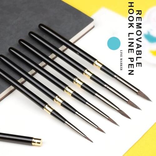 Nylon hair/aAnimal Hair Paint Brush High Quality Art Painting Brushes Artistic Watercolor Brush for Drawing Art Supplies 1Pcs