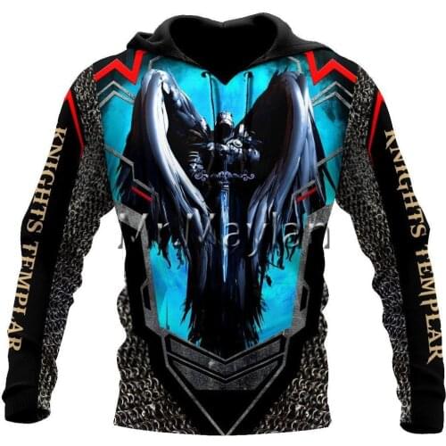 Newest Knight Templar Armor Pullover Streetwear Harajuku Funny Tracksuit 3DPrint Zipper/Hoodies/Sweatshirt/Jacket/Men/Women S37