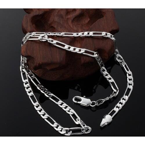 New Listing Hot selling 4MM silver color refined luxury high quality Necklace Fashion trends Jewelry Gifts