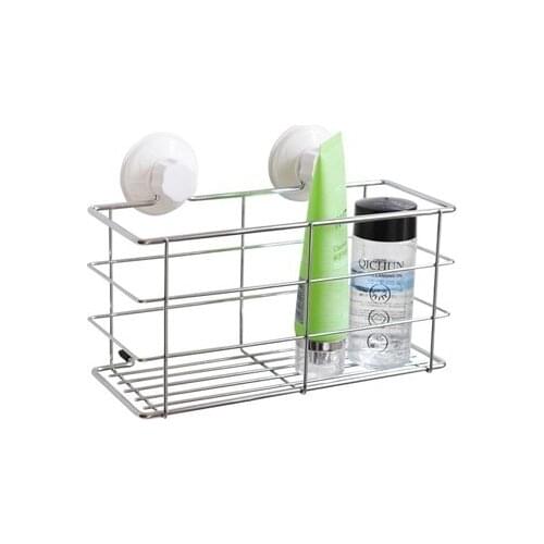 Sucker keranjang barang storage rack hook Bathroom Shelves 25*10cm free shipping