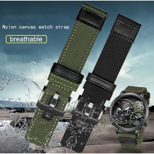 Nylon watchband for JP152 / JPW646 watchGT2 / GT series canvas wrist strap 20mm 22mm 24mm waterproof bracelet