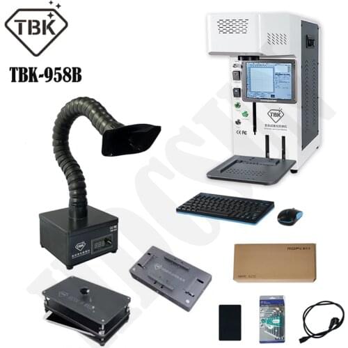 TBK new 958B laser separator back glass separating machine glue remover for iphone 7-11pro max with wireless phone control