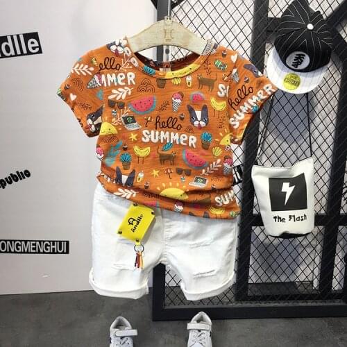 2018 Summer New Brand T Shirt Clothes for Boys Short Sleeve Cartoon Print Tee Shirts Boys Tops 2018 Kid T Shirt Kids Cartoon Tee