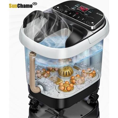 Foot Bath Automatic Feet Soaking Electric Massage Constant Temperature Foot Bath Foot Spa Hot Tub Heated Foot Bath Adult Home