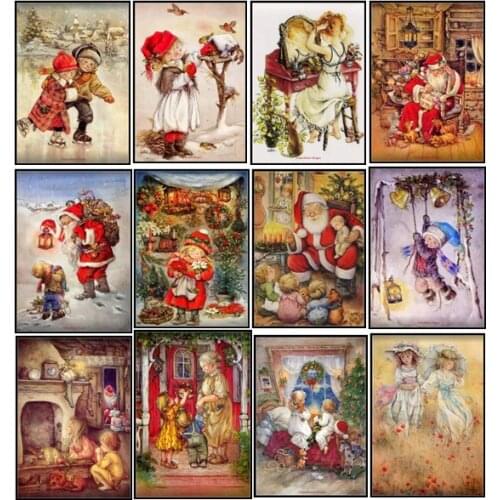 Embroidery Counted Cross Stitch Kits Needlework - Crafts 14 ct DMC color DIY Arts Handmade Decor - My Childhood Days 2