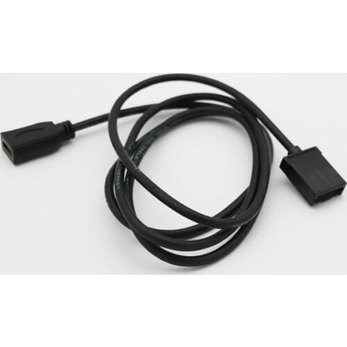 High Speed HDMI Type A Female To HDMI 1.4 Type E Male Video Audio Cable Charging Adapter for Car Automotive Connection 1080P 5FT