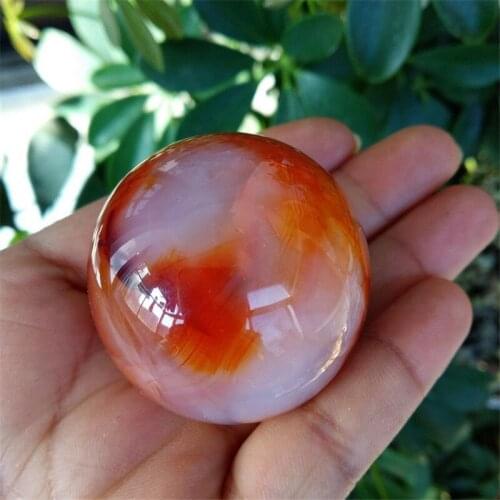 1PCS Natural Red agate Sphere Ball Healing Ball