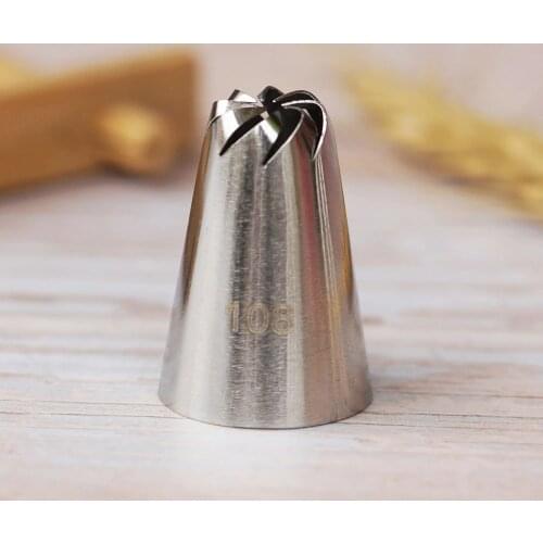 #108 Icing Piping Nozzle Cake Cream Decoration Tips Staniless Steel Tools Bakeware Small Size Pastry Nozzles