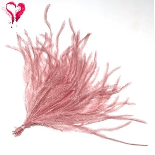 19 Colors 1PCS/Lot Size 10-15 15-18 CM Fashion Downy Dyed Colored Ostrich Feathers Strung Filament Bundles Jewelry Decoration