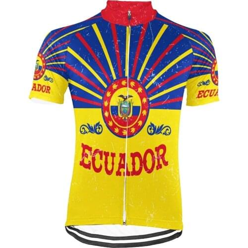 2021 Ecuador Cycling Short Sleeve Jersey Mens Ecuadorian MTB Road Bike Clothes Bicycle Equipment