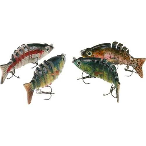 AI-SHOUYU Hard Wobbler 6 Segment Artificial Bait Fishing Lure Gear 84mm11g Magnetic High Quality Sinking 0.3-0.9m Lure Tackle