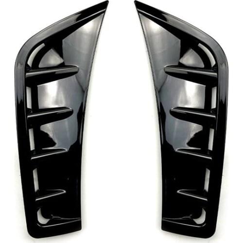 Car Bright Black ABS Front Bumper Spoiler Side Wing Decorative Cover For Mercedes Benz GLC Class GLC260 GLC300 2020