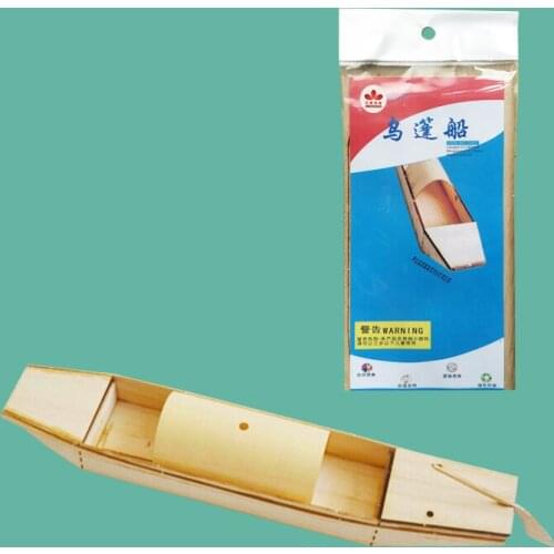 Free Shipping Wu Peng Boat Wooden Assembly Model ship toy characteristics of China JiangNan Water DIY Simulation gift handmade