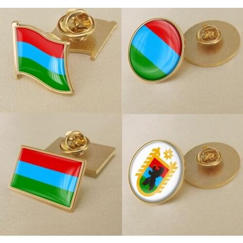 Coat of arms of Republic of Karelia Flag Lapel Pins/Broochs/Badges