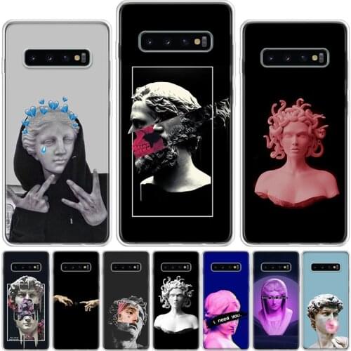 Medusa Vaporwave Art Phone Case For Samsung Galaxy A51 A71 A50 A70 A80 A90 A01 A6 A7 A8 A10 A10S A20S A20E A30 A40 Plus Cover