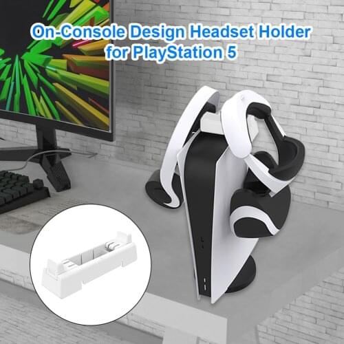 Headphone Hanger Holder Wall Mount Storage Headset Holder On-Console Design for PlayStation 5 PS5 Digital Edition 188*47*37mm