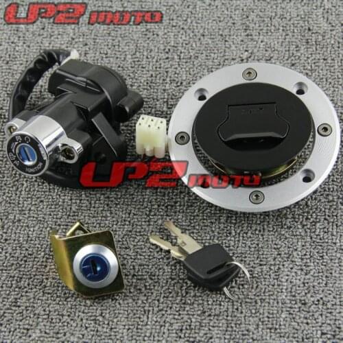 For Suzuki GSXR600 01-03 GSXR750 00-03 full car lock oil tank cover Ignition Switch Lock Key Gas Tank Cap Cover