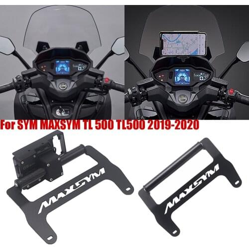 For SYM MAXSYM TL 500 TL500 2020 NEW Motorcycle Front Phone Stand Holder Smartphone Phone GPS Navigaton Plate Bracket