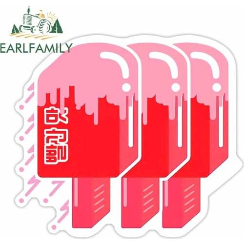 EARLFAMILY 13cm x 12.9cm For Red Flavor Graffiti Sticker Suitable For RV Waterproof Personality Creative Pull Flower