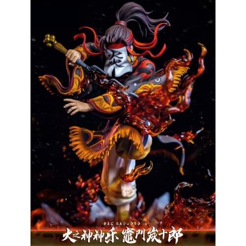 Presale Demon Slayer Blade CHENG JK Studio Fire God Kitchen Gate Tanjuro GK Limited Edition Handmade Resin Statue Figure
