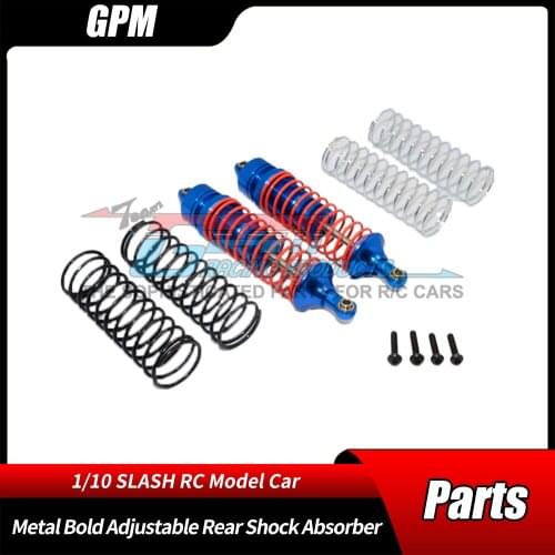 GPM 1/10 SLASH 4X4 Short-course Truck Accessories Aluminum Alloy Bold Adjustable Rear Shock Absorber RC Car Parts