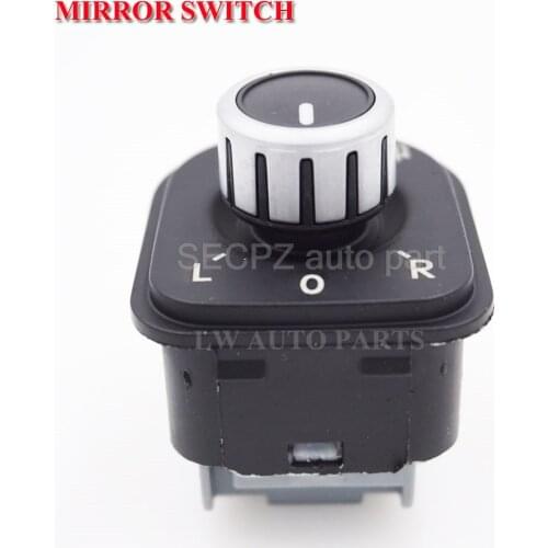 Chrome Power Side Mirror Adjust Switch Knob for Jetta MK5 Golf MK5 MK6 Rabbit Eos Passat B6 3C Tiguan 5ND959565B