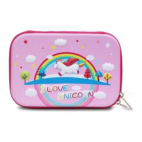 Kawaii School pencil Case for Girls unicorn pencil casel Cute 3D Pen Box Big Pencilcase EVA Penalties Stationery Large Pouch Bag