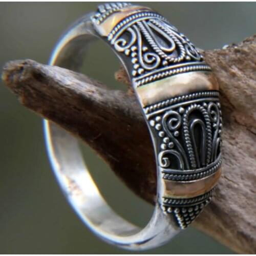 Fashion Anqutie Silver Color /Gold Color Wedding Band Rings Bridal Jewelry Size 6-10