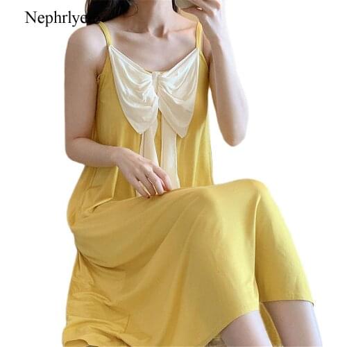 2021 New Summer Soft Cute Nightgowns Fashion Womens Home Dress Loose Modal Womens Nightdress Streetwear Homewear SLP252